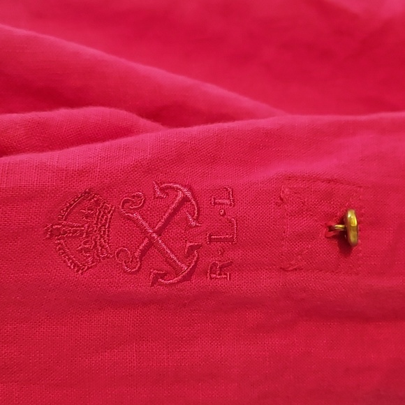 Lauren Ralph Lauren Women's Blouse Shirt Barbie Hot Pink 100% Linen Size L - Picture 6 of 16